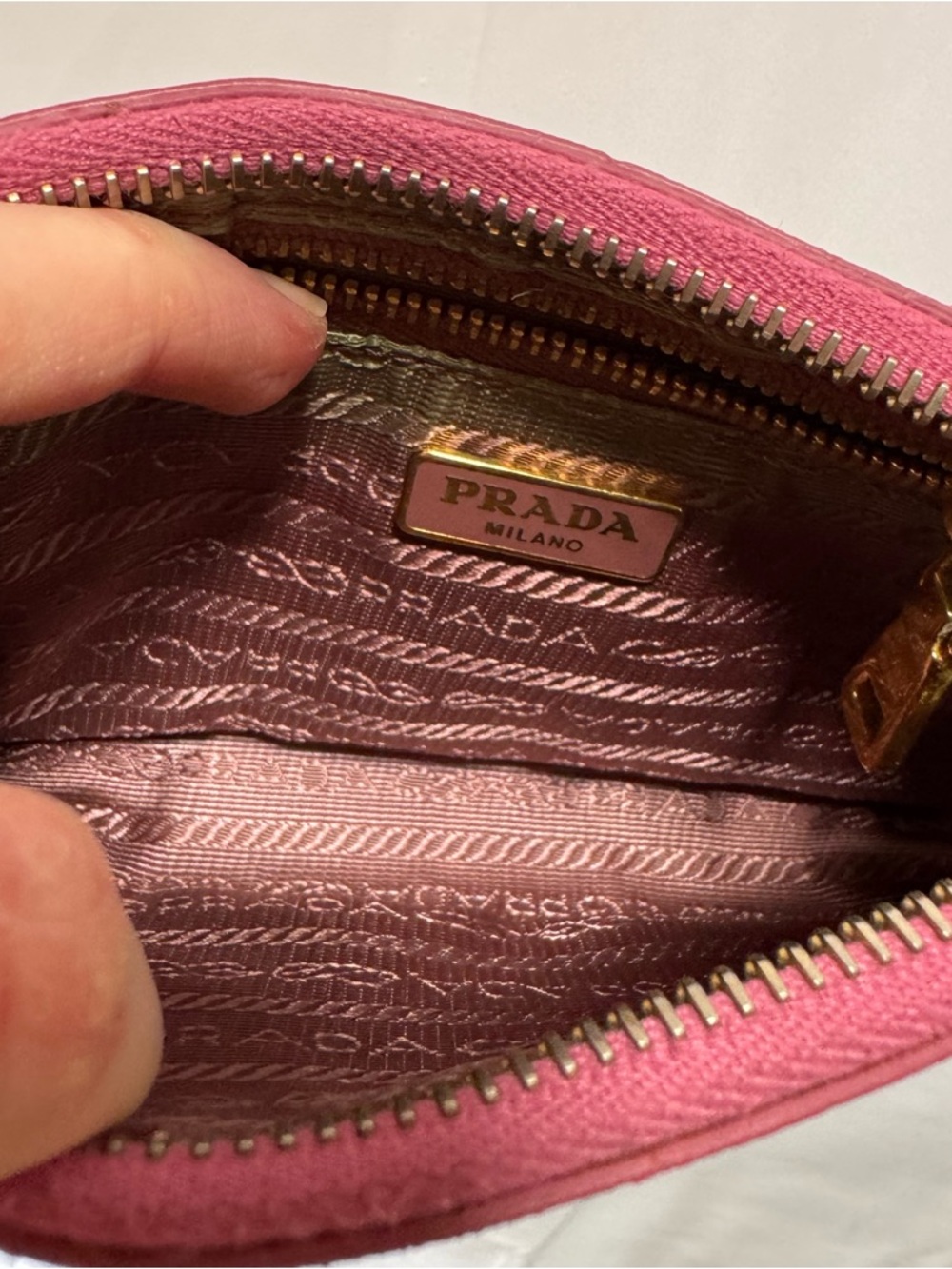 Prada Hot Pink Saffiano Shoulder Bag with Gold Hardware - Picture 7 of 11